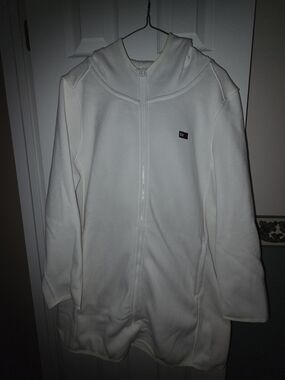 Tommy Hilfiger White Full-Zip Utility Jacket